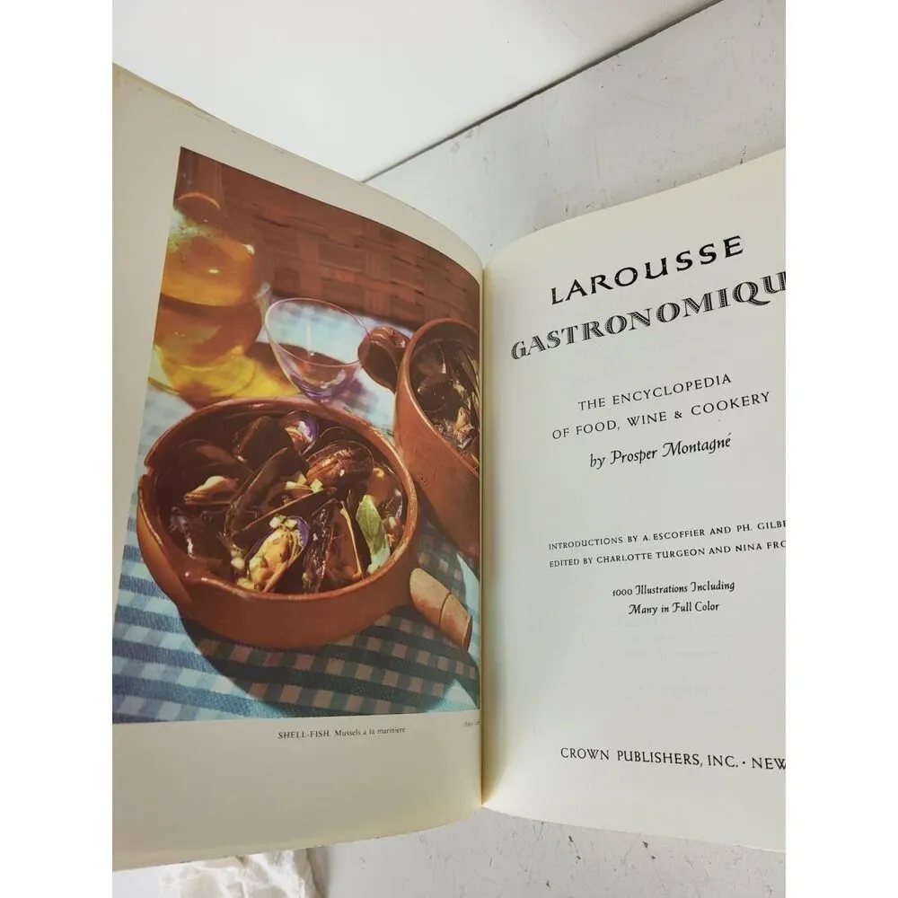 Encyclopedia of Food Wine & Cookery Larousse Gastronomique 8500 Recipes HC